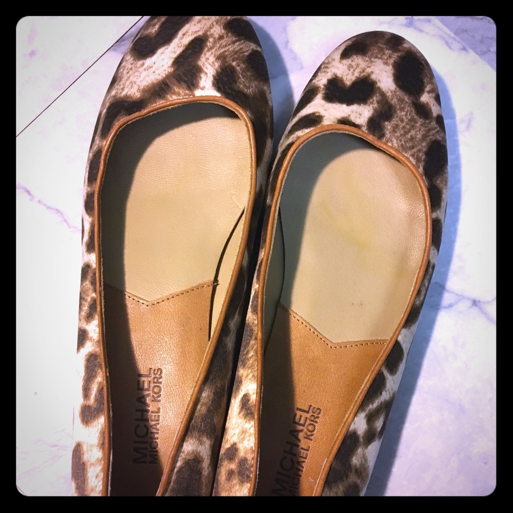 Michael Kors leopard flats